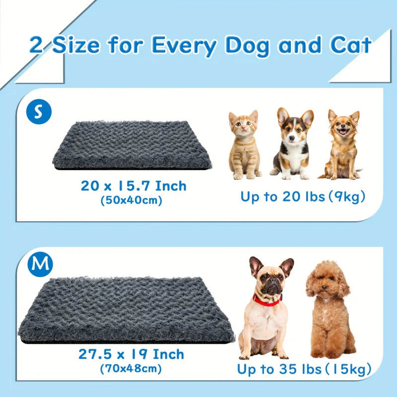 Self-Heating Pet Pads Blanket Puppy Pad Warm Cushion Mat for Cats Dogs Washable Pets with Thermal Body Heat Reflecting Core Pads