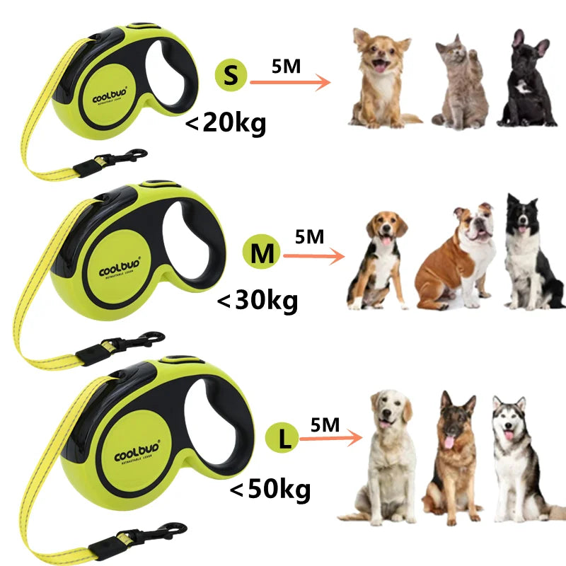 5M Luxury Pet Dog Leashes Retractable Dog Leash for Large Medium Dogs Cat Puppies Accessories Small Automatic Extension Lanyard