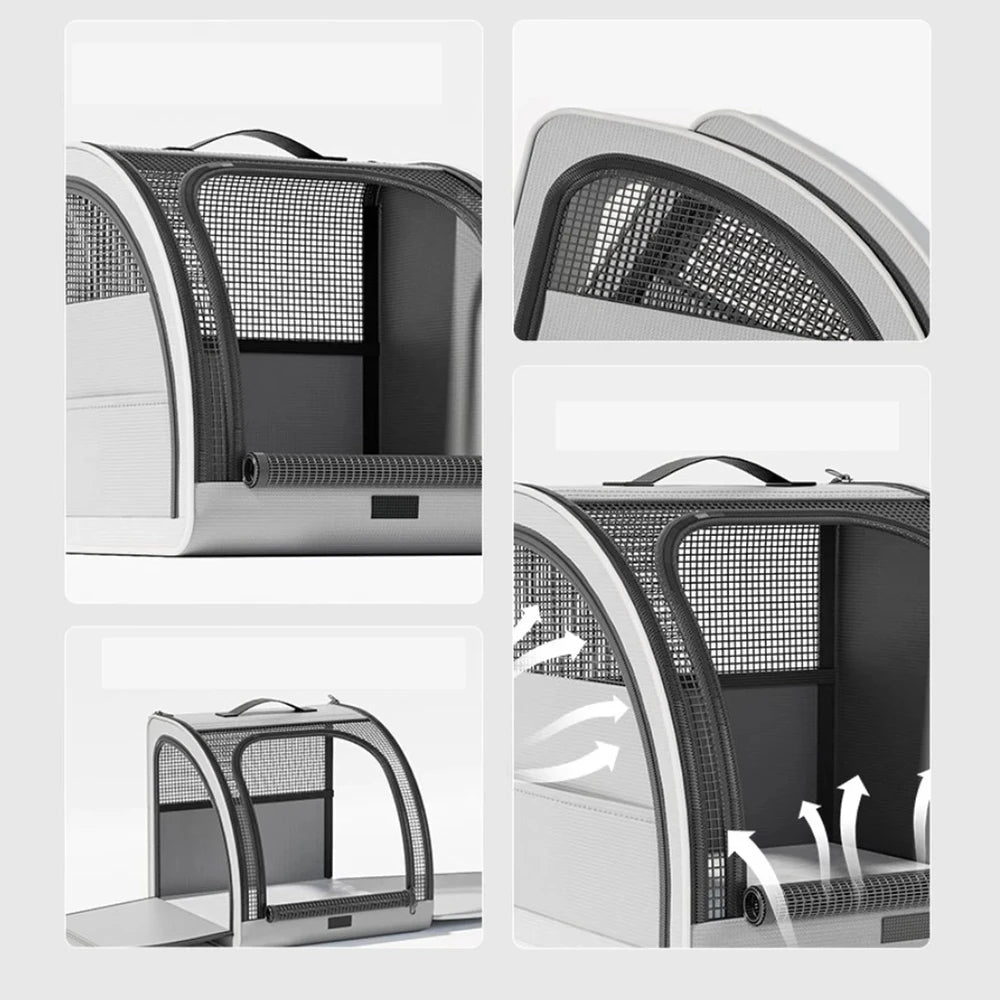 Pet Travel Bed with Raised Sides