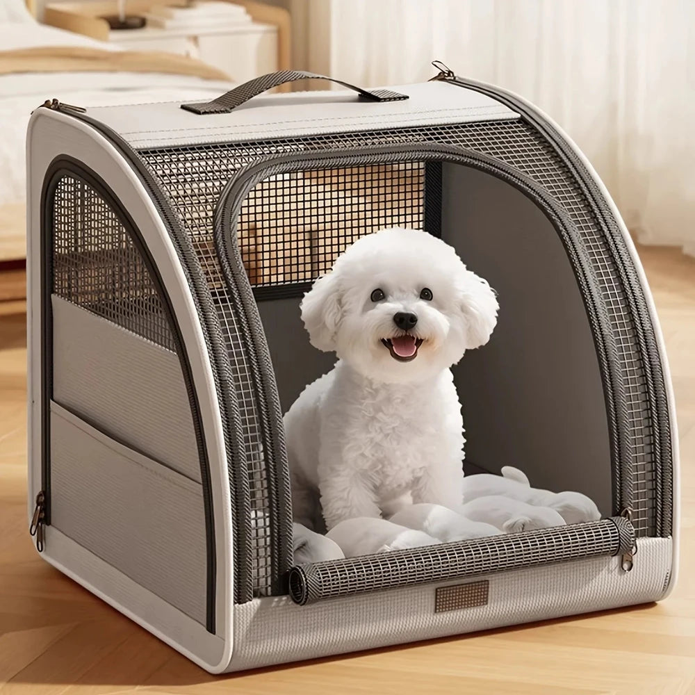 Pet Travel Bed with Raised Sides