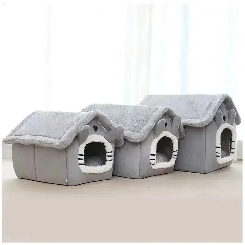 Soft Indoor Warm Pet House Bed