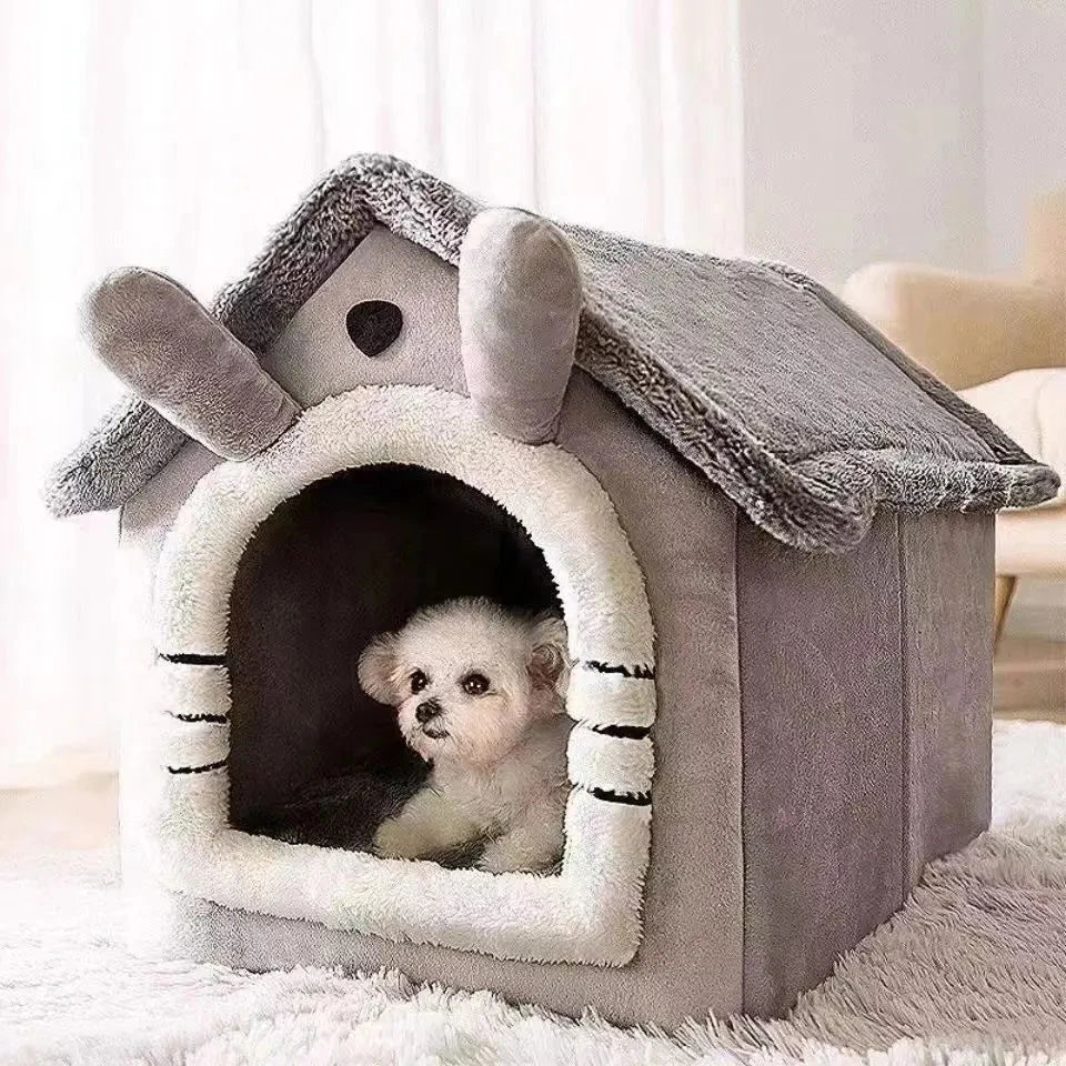Soft Indoor Warm Pet House Bed