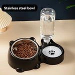 Pet Feeder and Water Dispenser Feeding System for Cats and Dogs