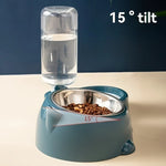 Pet Feeder and Water Dispenser Feeding System for Cats and Dogs