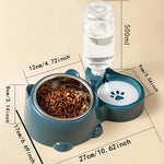Pet Feeder and Water Dispenser Feeding System for Cats and Dogs