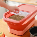 13/33LB Collapsible Cat Dog Food Storage Container Dry Cat Food Box