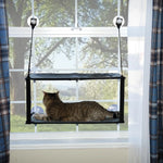 K&H Pet Products EZ Mount Double Stack Kitty Sill Cat Window Perch, Gray