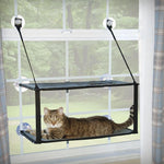 K&H Pet Products EZ Mount Double Stack Kitty Sill Cat Window Perch, Gray