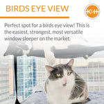 K&H Pet Products EZ Mount Double Stack Kitty Sill Cat Window Perch, Gray