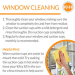 K&H Pet Products EZ Mount Double Stack Kitty Sill Cat Window Perch, Gray