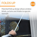 K&H Pet Products EZ Mount Double Stack Kitty Sill Cat Window Perch, Gray