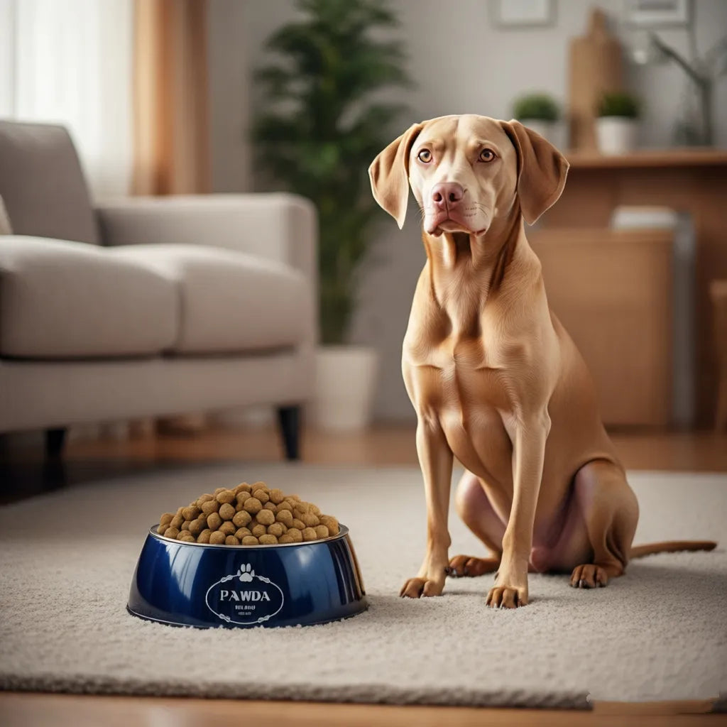 Luxury Dog Bowls PAWDA Pets Bowl, Bpa-Free Food & Water Bowl for Small, Medium & Large Breeds, Non-Skid, 2-In-1 Removable Stainless Steel Pet Water&Food Bowl for Dogs and Cats J32