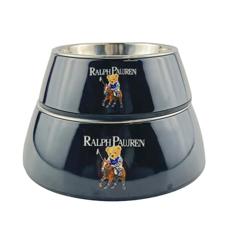 Designer Dogs Bowls 2-In-1 Stainless Steel Pet Cats Dogs Bowls for Small Medium Dogs Spoof Bowl Dog Food Water Bowl Melamine Elevated Pet Bowl No Skid Spill Proof J29
