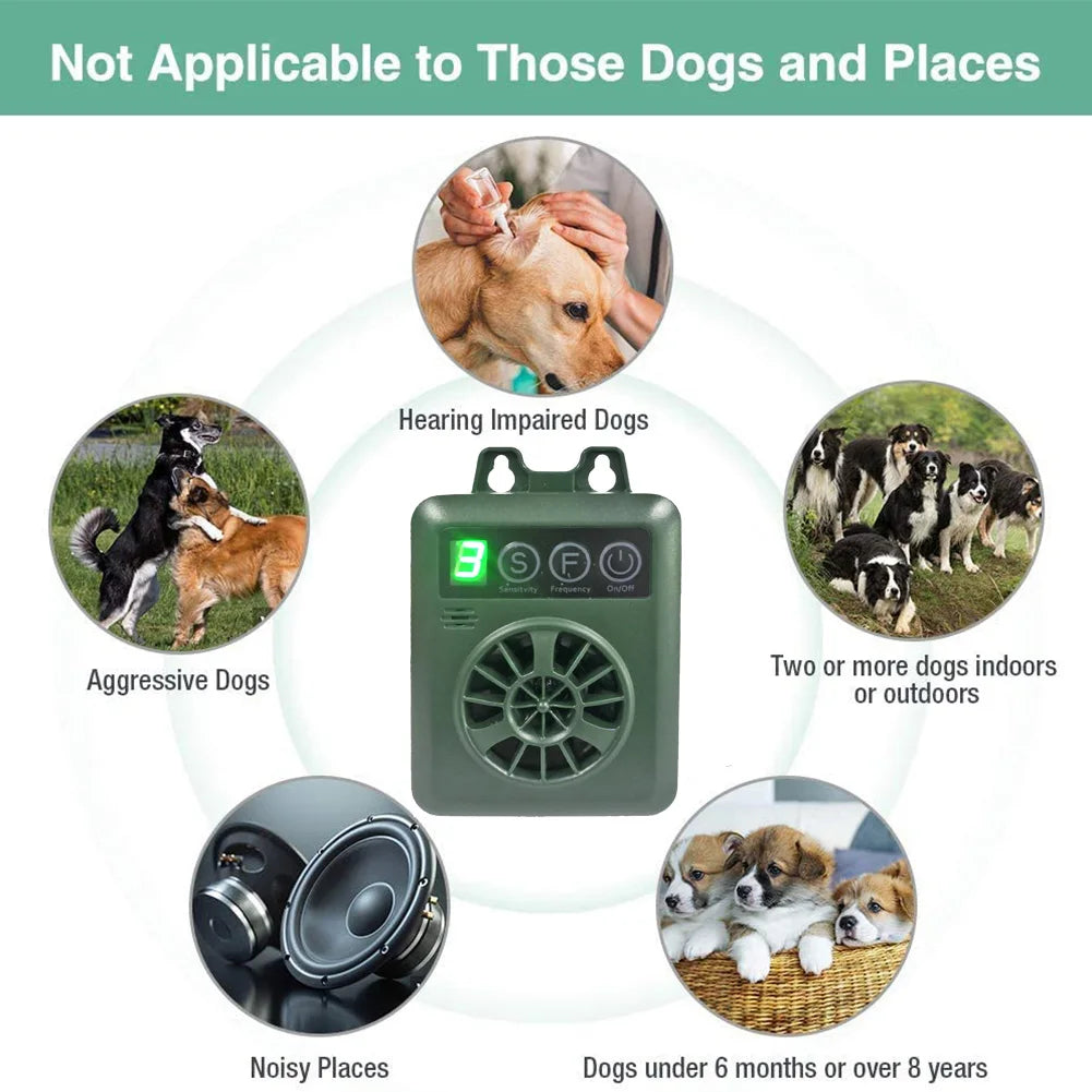 Pet anti Barking Ultrasonic Electronic Dog Repeller Chaser Deterrent Device Bark Powerful Ultrasonic Dog Repelent