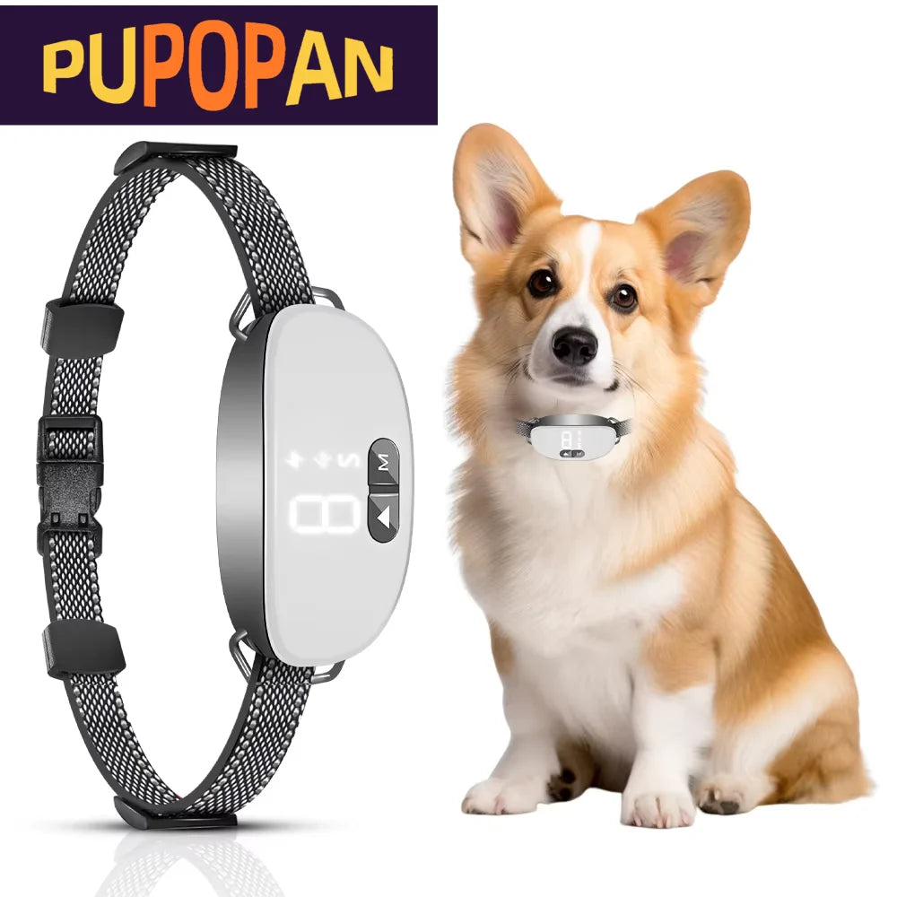 New Smart Dog Bark Collar,Rechargeable Smart Barking Collar, anti Bark Training Collar Adjustable Sensitivity