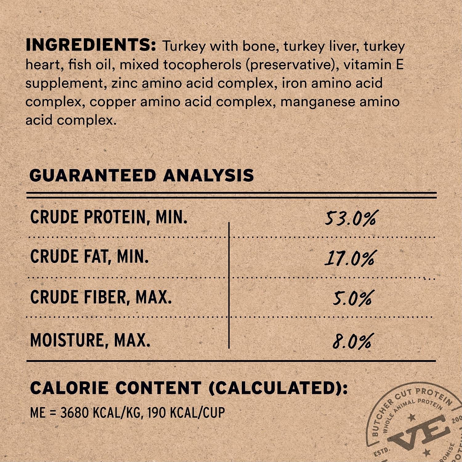 Freeze Dried Dog Food, Turkey Mini Nibs, 14 Oz Bag | Crunchy, Complete Meal or Topper, Made with 96% Turkey, Organs & Bone, High Protein Raw Nutrition, Grain-Free Recipe