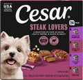 Wet Dog Food, Steak Lovers Variety Pack, 3.5 Oz, 24 Count | Real Meat #1 Ingredient, Easy Peel Trays, 100% Complete & Balanced, No Fillers, No Added Sugar, No Artificial Flavors