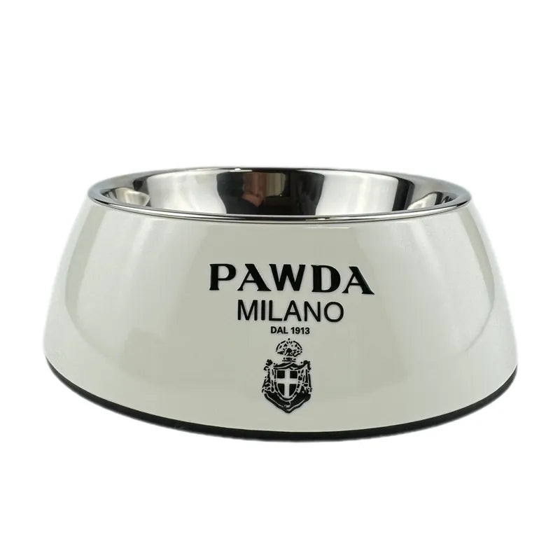 Luxury Dog Bowls PAWDA Pets Bowl, Bpa-Free Food & Water Bowl for Small, Medium & Large Breeds, Non-Skid, 2-In-1 Removable Stainless Steel Pet Water&Food Bowl for Dogs and Cats J32
