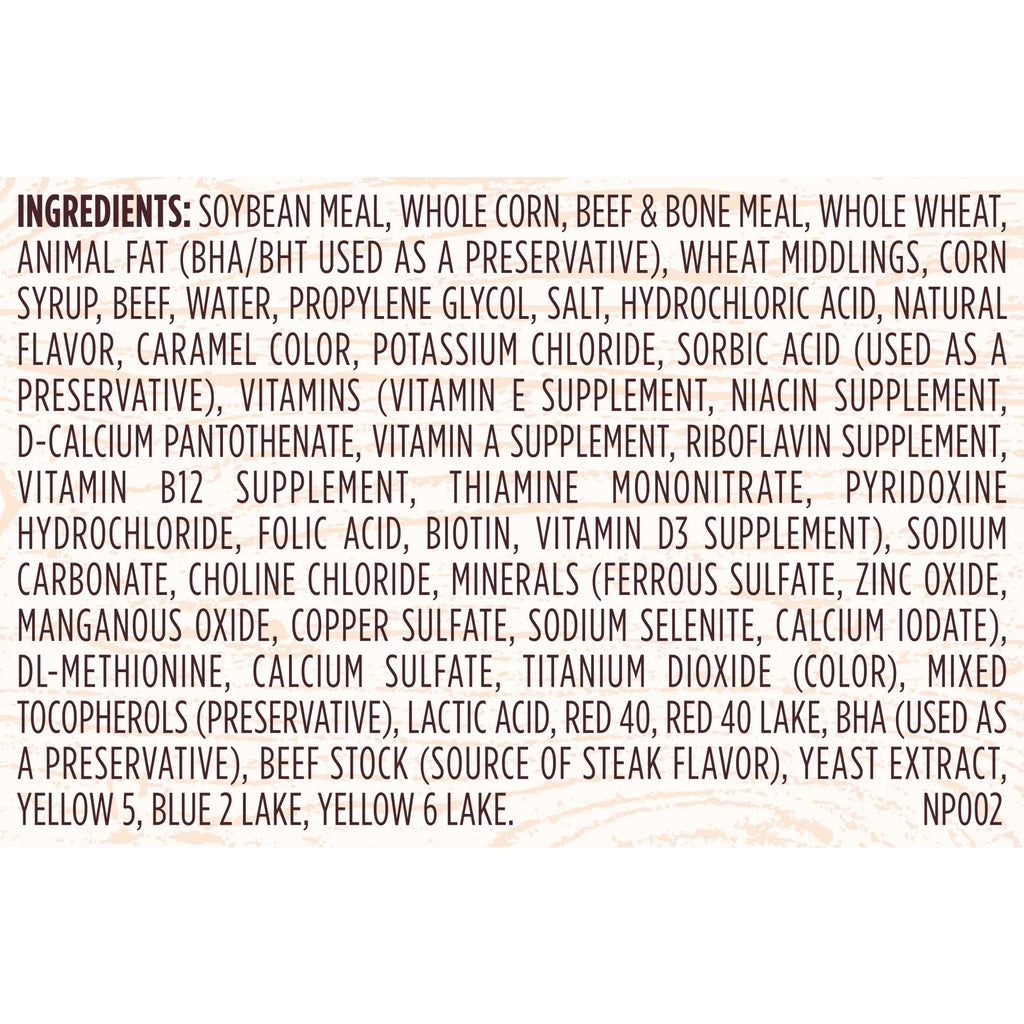 Kibbles 'N Bits Triple Steak Flavor Dry High Protein Dog Food 40 Lb Bag