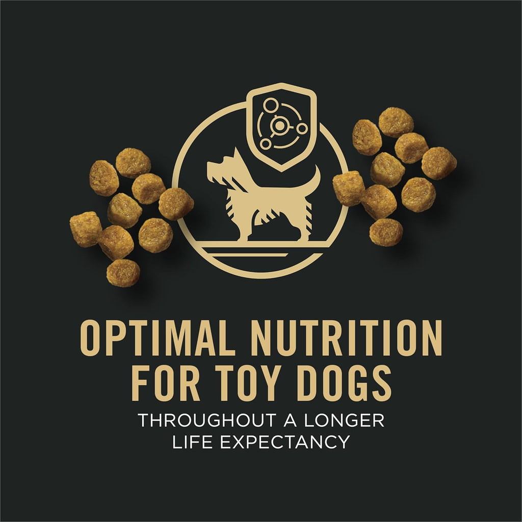 Purina Pro Plan Toy Breed Dog Food, Chicken and Rice Formula with Guaranteed Live Probiotics - 5 Lb. Bag