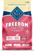 Freedom Grain-Free Small Breed Dry Dog Food, Supports High Energy Needs, Made in the USA with Natural Ingredients, Chicken & Potatoes, 11-Lb Bag
