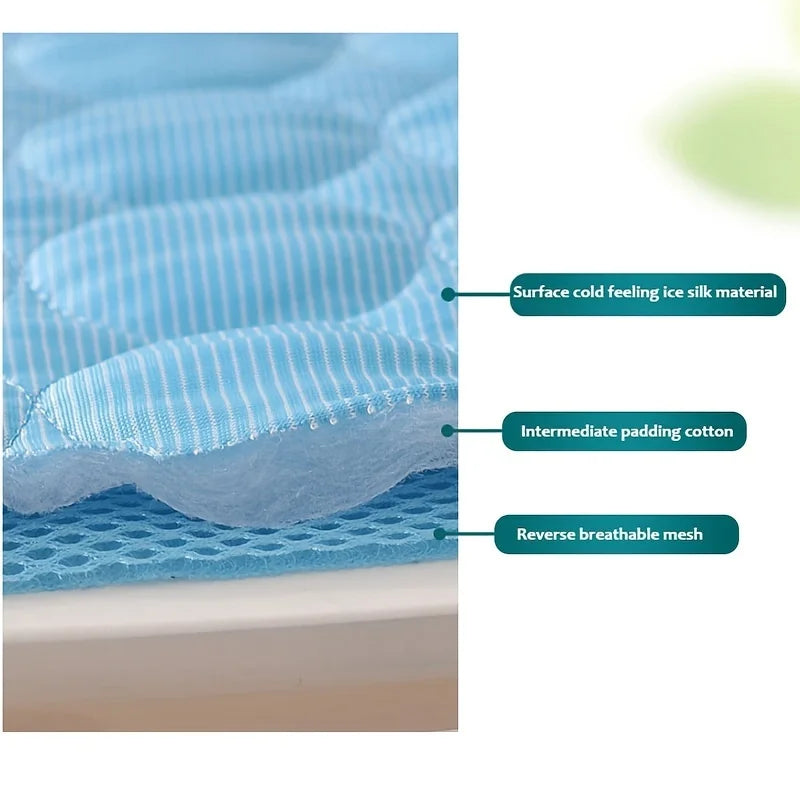 AURABASE - Extra Large Dog Cooling Mat, Summer Comfort Pet Bed for Large and Small Dogs.