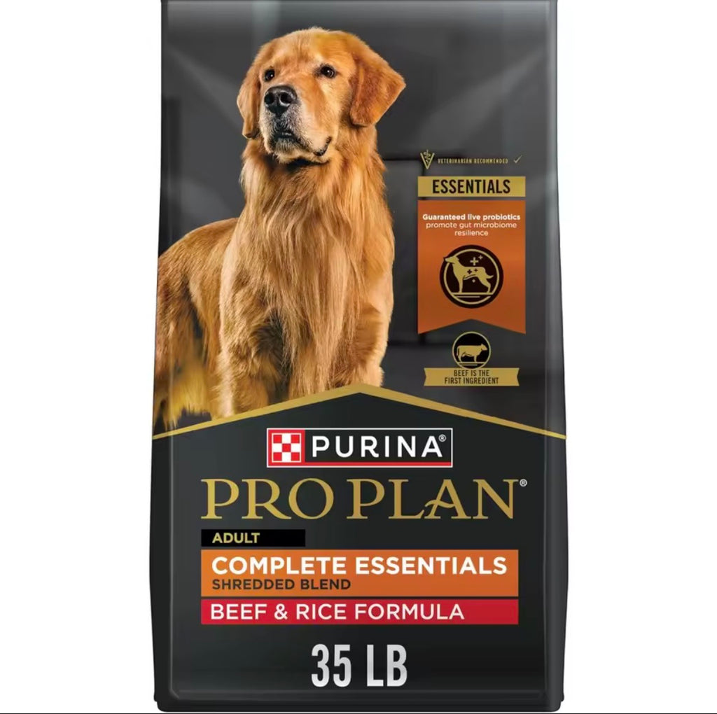 Dry Dog Food with Probiotics Beef and Rice Formula for Adult Dogs