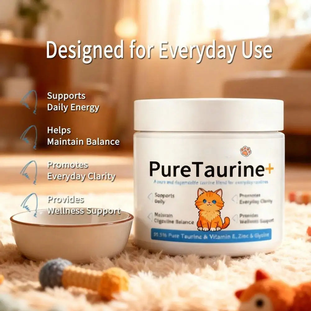 200g Taurine For Cats Taurine Powder Supplement  Support Support Heart Health And Maintain Daily Nutritional Supplements