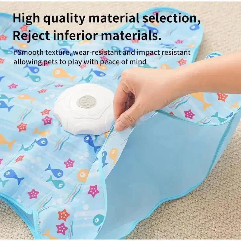 Touch Activated Auto Hide Seek Pet Toy Squeaky Simulation Mouse Funny Exercise Toy for Kittens