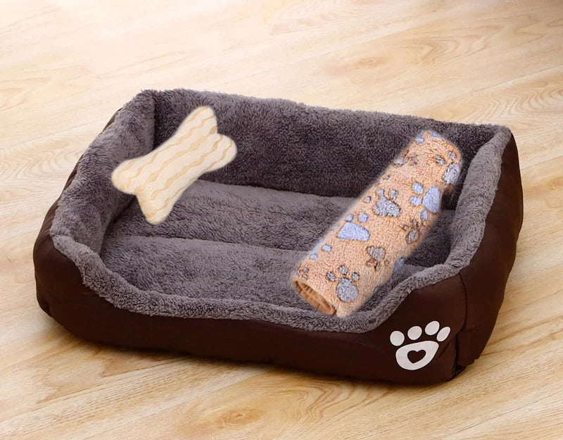 Aura Base - Candy-Colored Warm Pet Kennel, Square Nest Bed for Small and Medium Dogs.