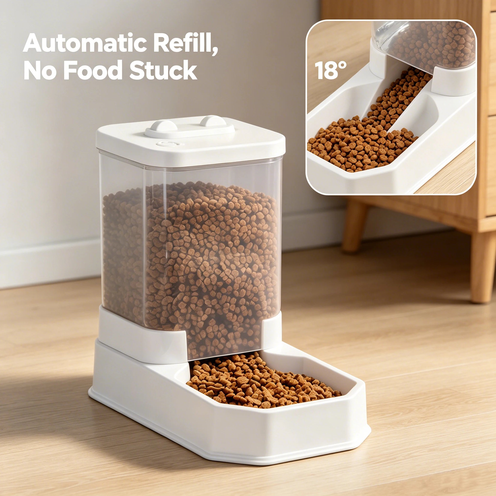 Aura Base 4L Automatic Cat Feeder & Waterer Set for Cats and Dogs.