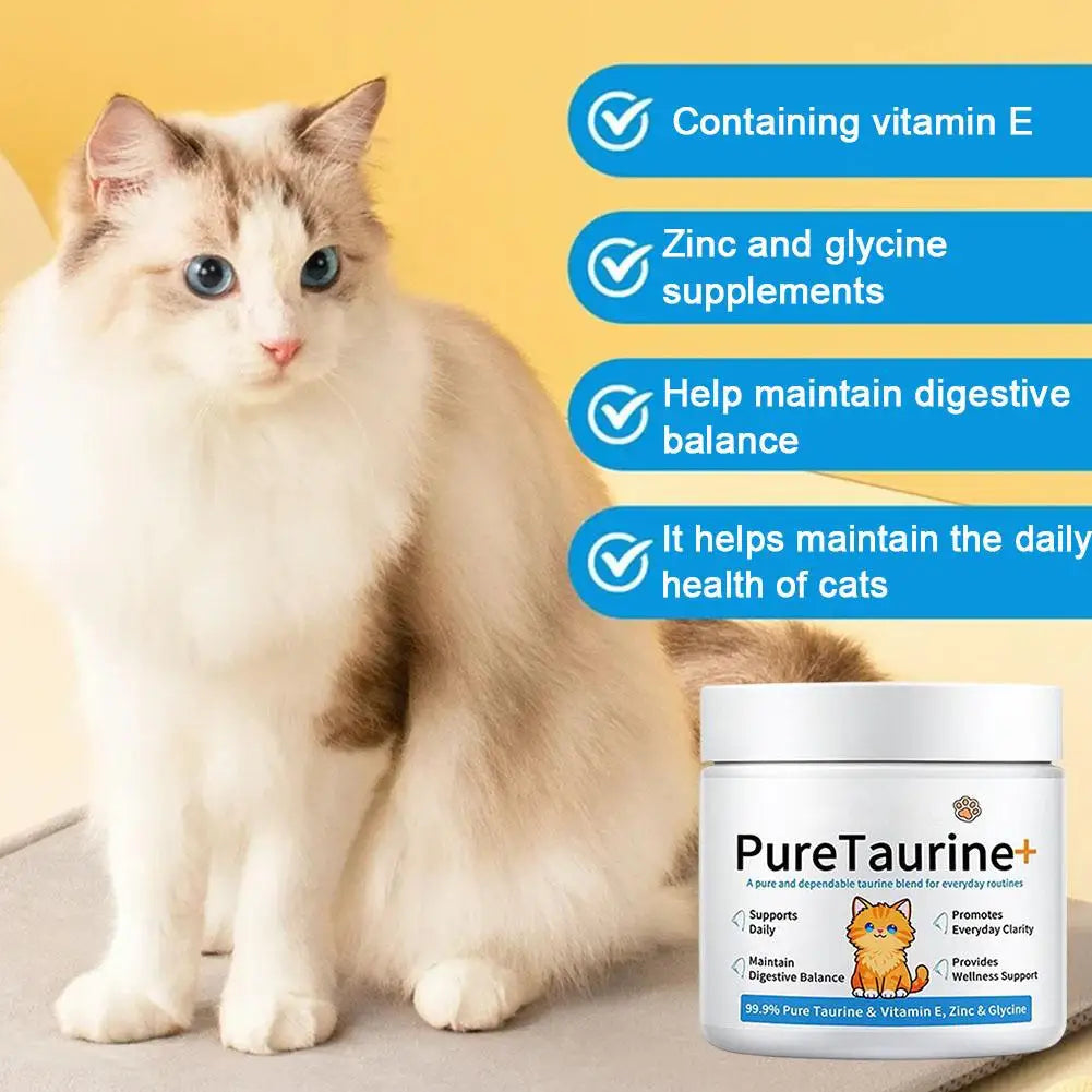 200g Taurine For Cats Taurine Powder Supplement  Support Support Heart Health And Maintain Daily Nutritional Supplements
