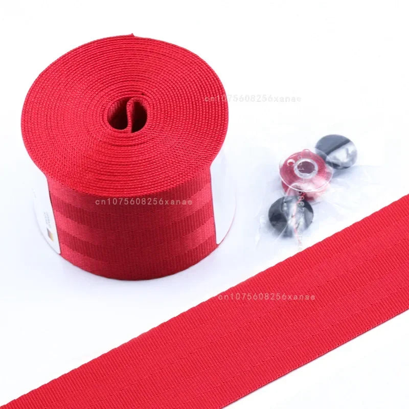 Universal Car Seat Belt DIY Lap-belt Car High-Strength Polyester Seat Safety Belts Multicolor Seat belt Car Accessories 1Set