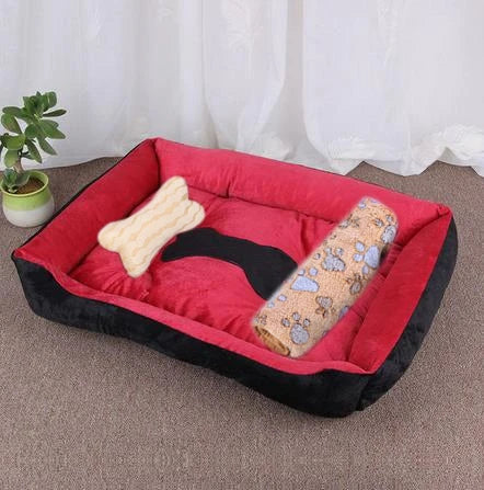 Aura Base - Candy-Colored Warm Pet Kennel, Square Nest Bed for Small and Medium Dogs.