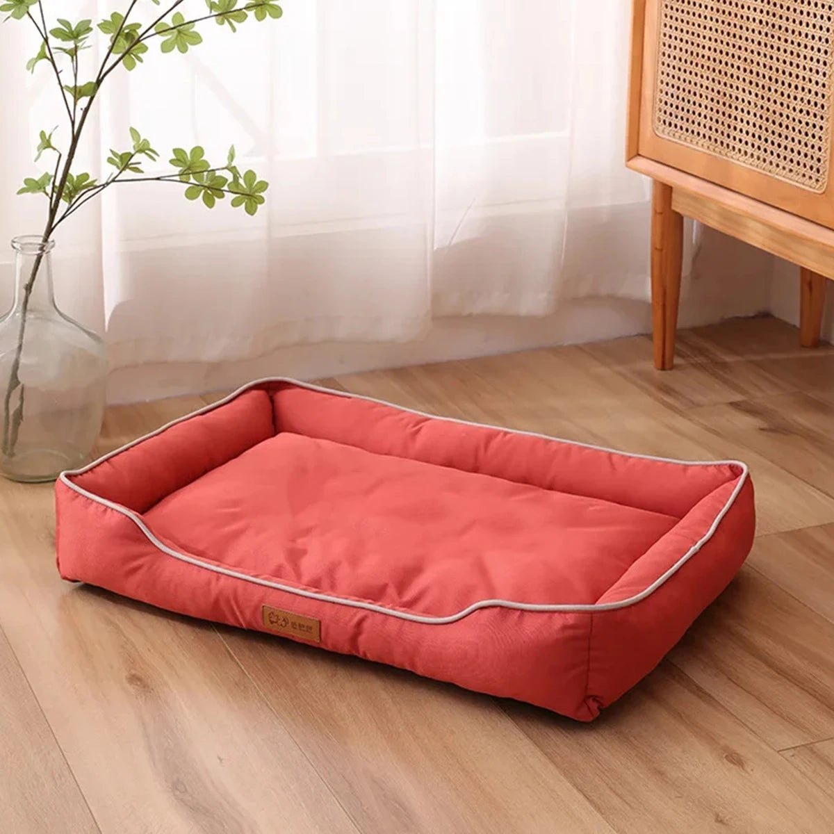 AURABASE /All Season Square Luxury Pet Bed, Bite-Resistant and Waterproof