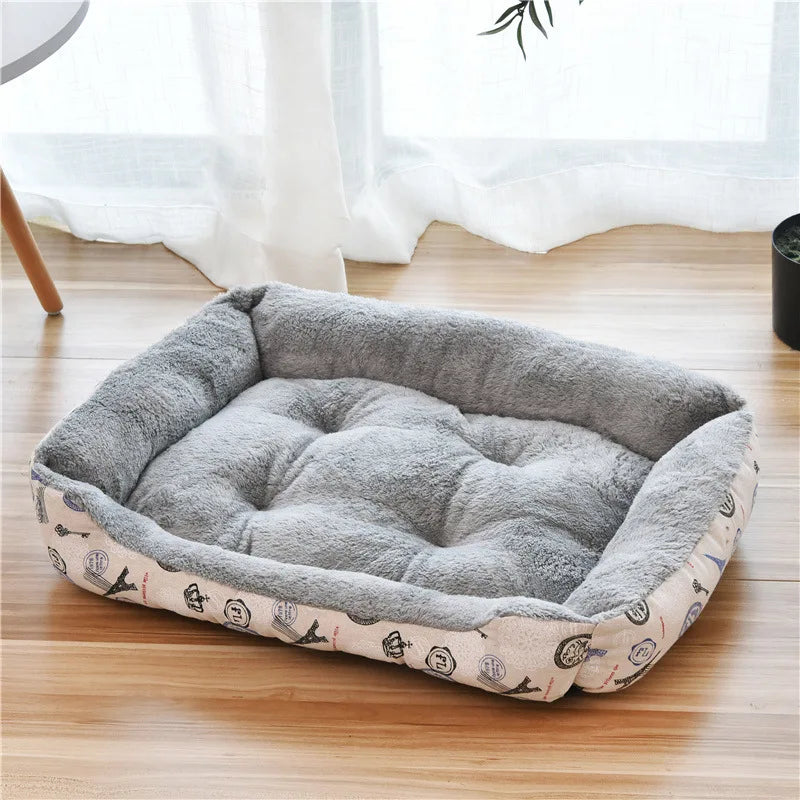 Aura Base - Candy-Colored Warm Pet Kennel, Square Nest Bed for Small and Medium Dogs.
