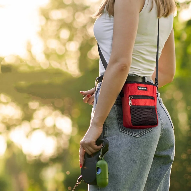 Pet Dog Waist Bag Reward Snack Pocket Puppy Training Treat Bait Obedience Agility Food Pouch - Pet Feeding Pocket Snack Bag
