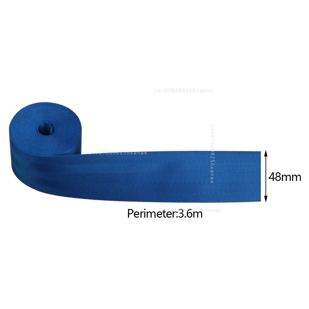 Universal Car Seat Belt DIY Lap-belt Car High-Strength Polyester Seat Safety Belts Multicolor Seat belt Car Accessories 1Set