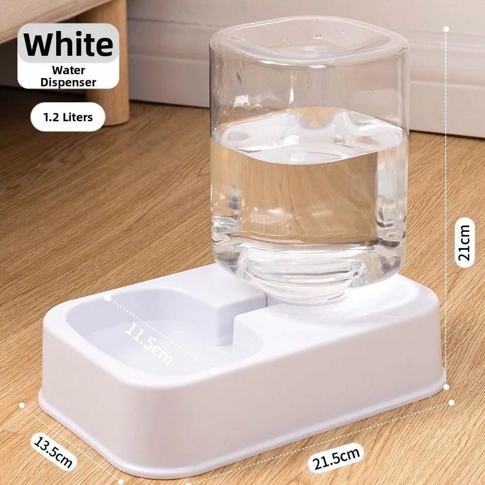 AURABASE - 3.2L Automatic Pet Feeder and 1.5L Water Dispenser Set, Large Capacity Feeding Station for Cats and Dogs.
