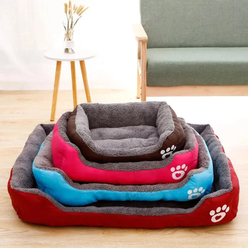 Aura Base - Candy-Colored Warm Pet Kennel, Square Nest Bed for Small and Medium Dogs.