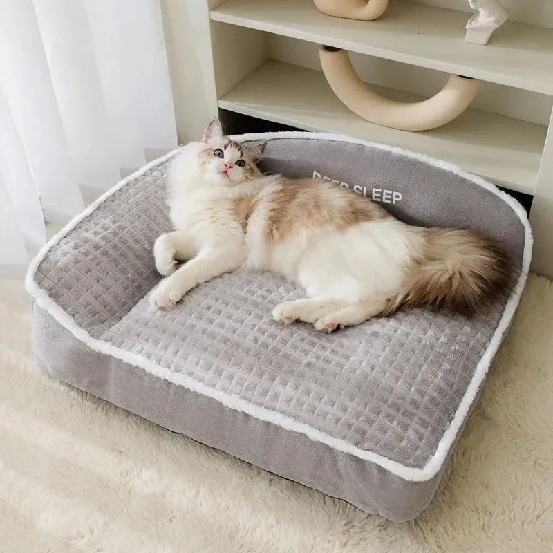 AURABASE - Warm Winter Small Dog Bed, Soft Pet Sofa Mat and Cushion.