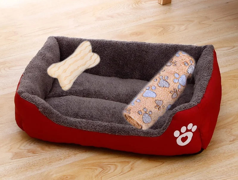 Aura Base - Candy-Colored Warm Pet Kennel, Square Nest Bed for Small and Medium Dogs.