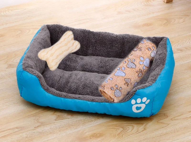 Aura Base - Candy-Colored Warm Pet Kennel, Square Nest Bed for Small and Medium Dogs.
