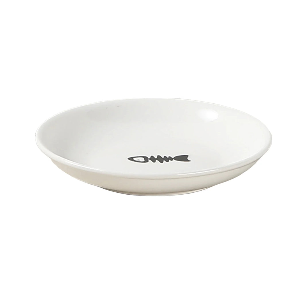 Ceramic Cat Food Bowls Elevated Wide Safe Slow Eating Pet Water Bowls For Kitten Puppy Non-slip Wide Bowls For Indoor Cats Dogs