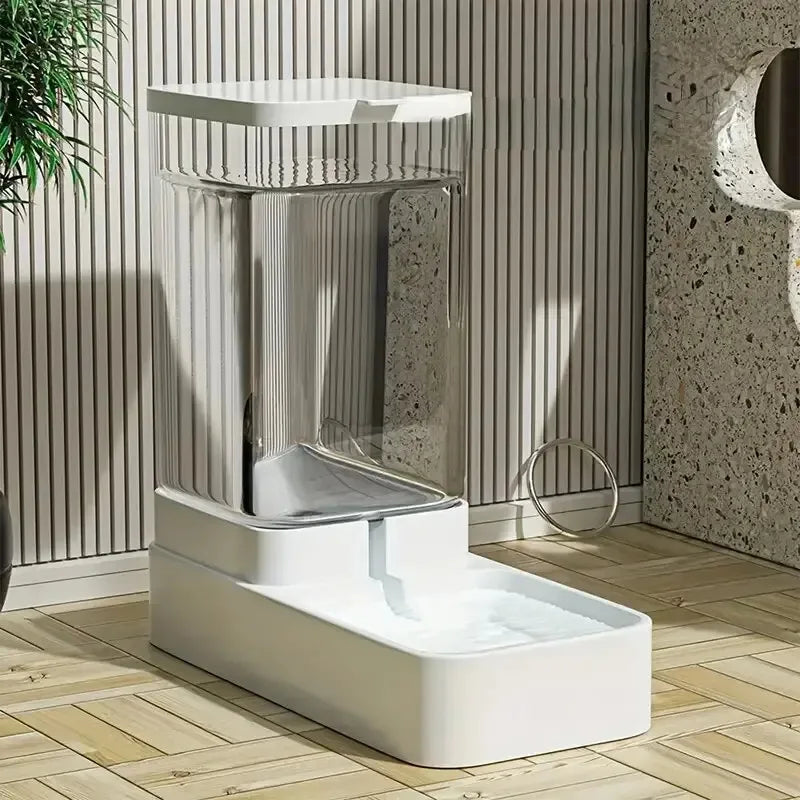 AURABASE - 2-in-1 Pet Gravity Feeder and Water Dispenser Set, Automatic Feeding and Drinking Station for Cats and Dogs.