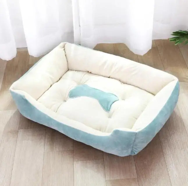 Aura Base - Candy-Colored Warm Pet Kennel, Square Nest Bed for Small and Medium Dogs.