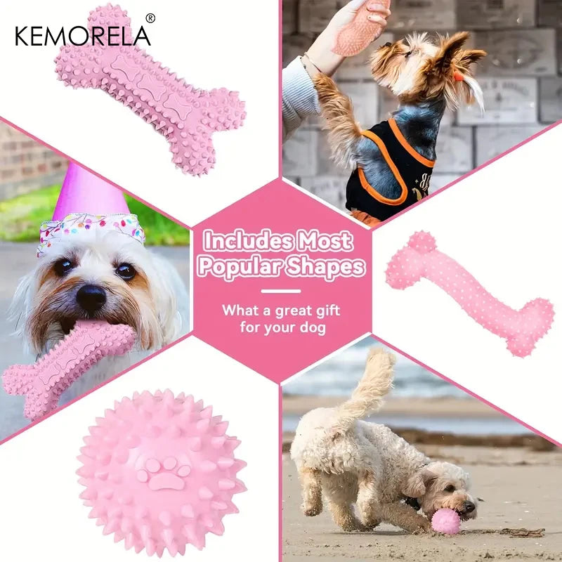 6 PCS Dog Chew Toys Soft Set For Small Medium Dogs Pet Gifts
