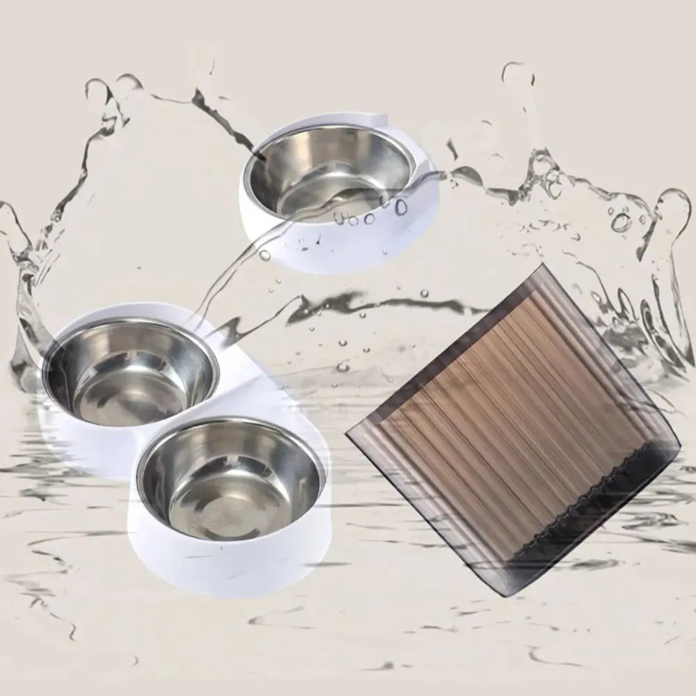 AURABASE - 5L Double Bowls Smart Automatic Cat Feeder with HD Camera and Voice Recorder.