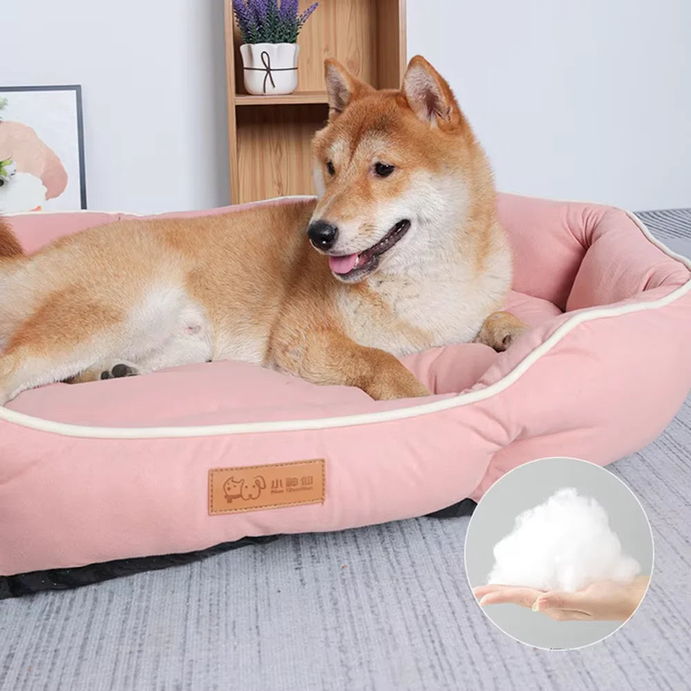 AURABASE - Large Pet Sleep Bed and Dog House, Warm Sofa Sleeping Mat and Cushion for Dogs and Cats.