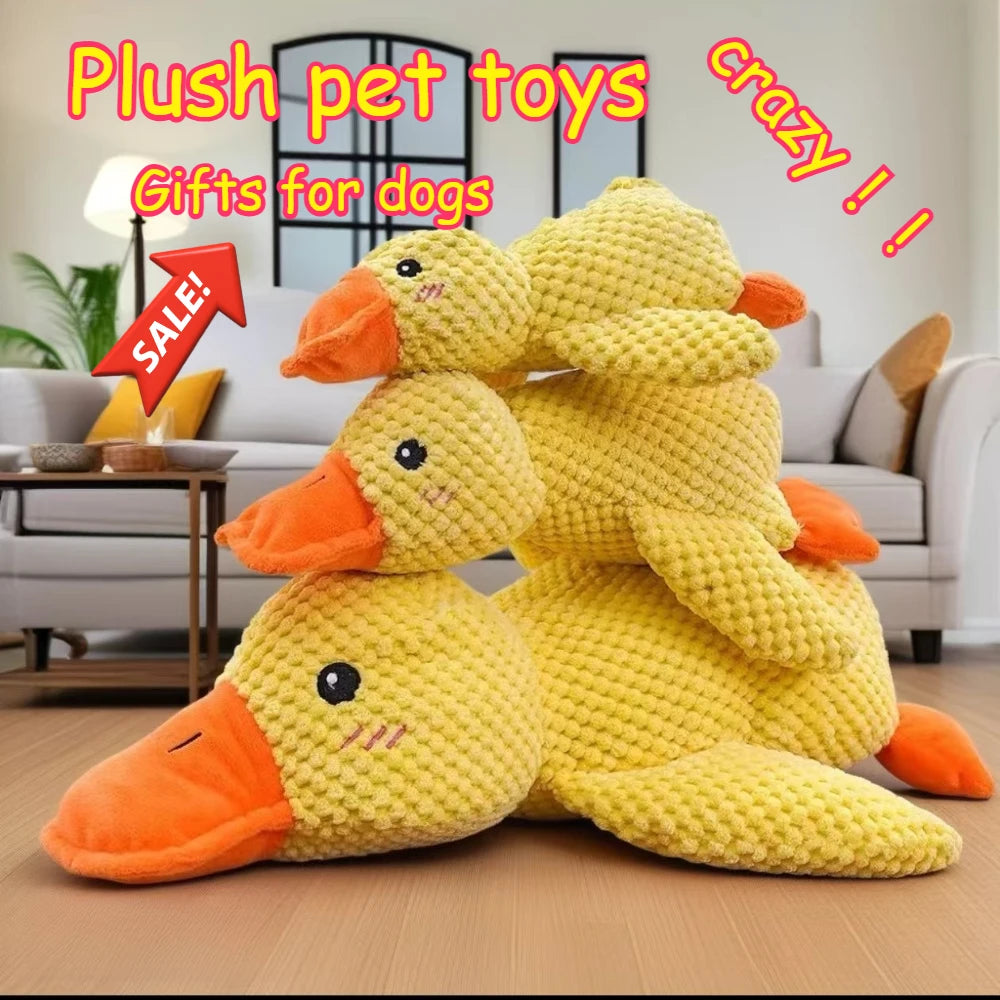 1/3PCS Things For Dogs Duck Toy Luxury Sleep Aid Durable Puppy Companion Pet